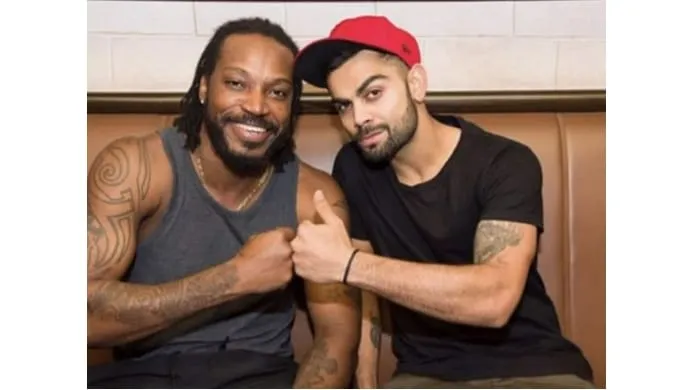 Chris Gayle and Virat